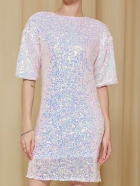 Cocktail Party Sequins Mini Dress